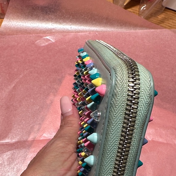Christian Louboutin Multicolor Studded Clutch - Picture 16 of 16